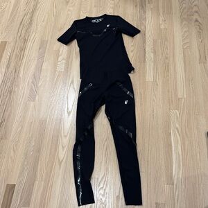 Off-White Black Women's Leggings Set